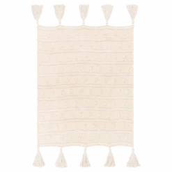 Cream Shag Throw Blanket -Jungalow dln1000 5060 001 PhotoRoom