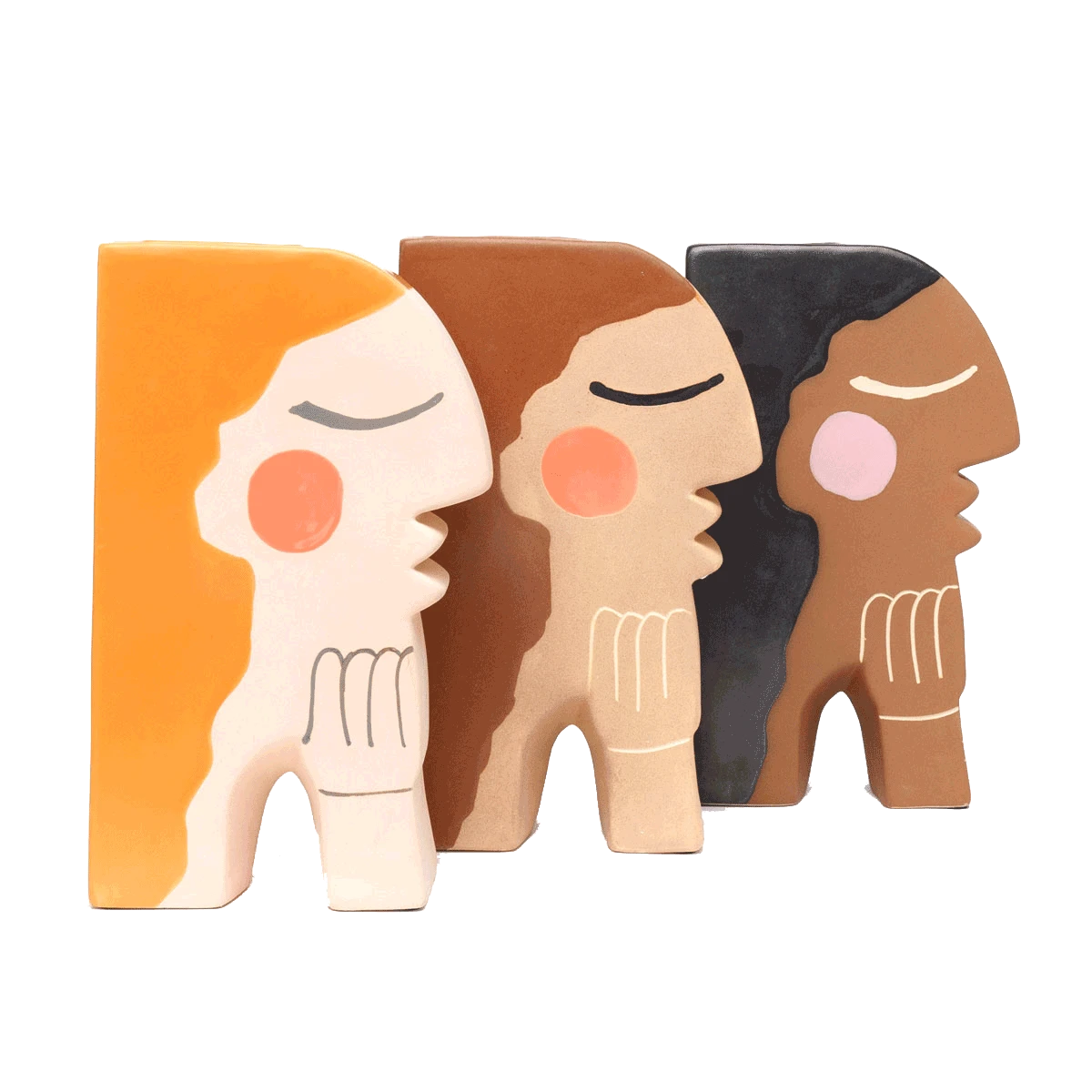 Jungalow Face Bookend Vase By Justina Blakeney™ 3 Jungalow Face Bookend Vase By Justina Blakeney™