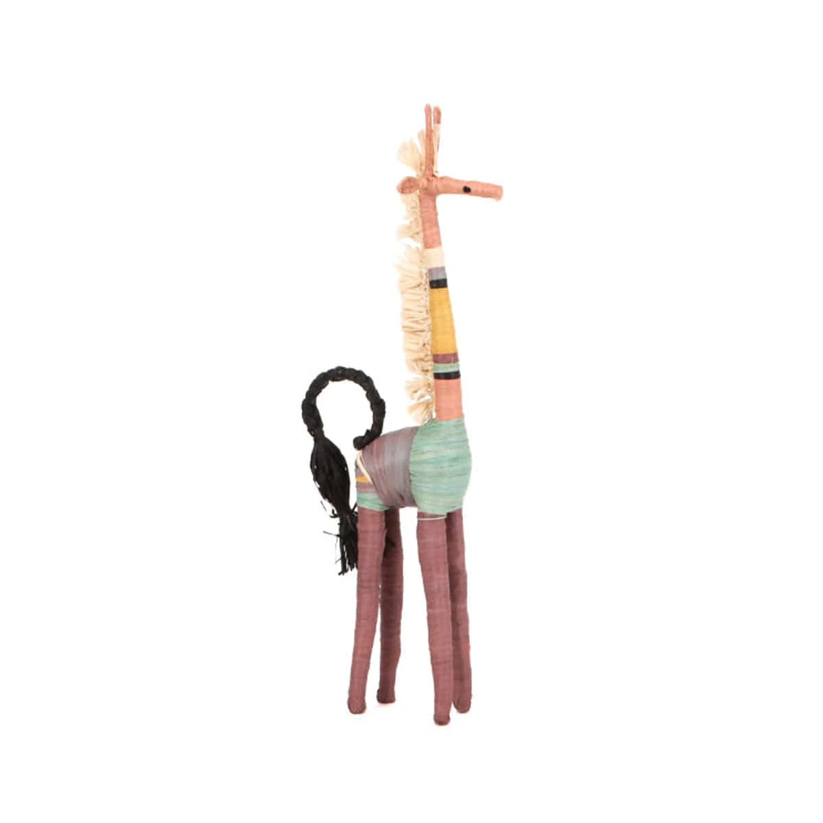 Raffia Giraffe Shelf Decor 4 Raffia Giraffe Shelf Decor - Image 2