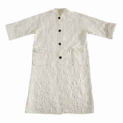 Hamsa Quilted Coat In Porcelain By Jungalow®