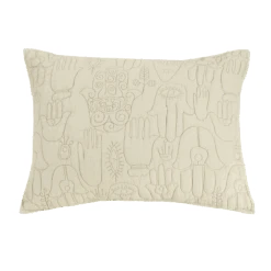 Natural Hamsa Quilt Set By Jungalow® -Jungalow hamsapillowcase