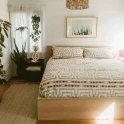 Cream Hypnotic Quilt Set By Jungalow® -Jungalow hypnoticcream22