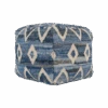 Indigo Stitched Pouf -Jungalow indigopouf