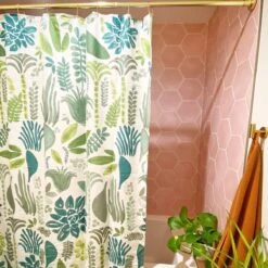 Jardin Shower Curtain By Jungalow™ -Jungalow jardinshowercurtain