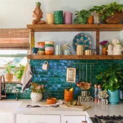 Tierra Bowl Set In Green By Jungalow® -Jungalow kitchen b4d1afe2 619a 42ce 9deb b37b47bab210