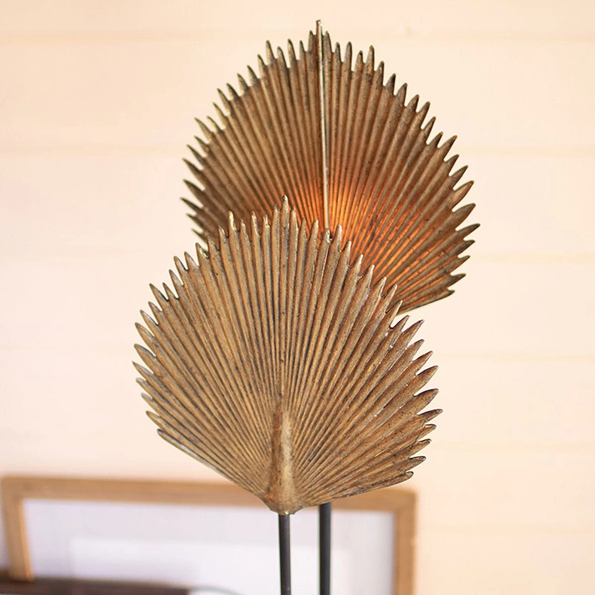 Gold Leaf Floor Lamp 4 Gold Leaf Floor Lamp - Image 2
