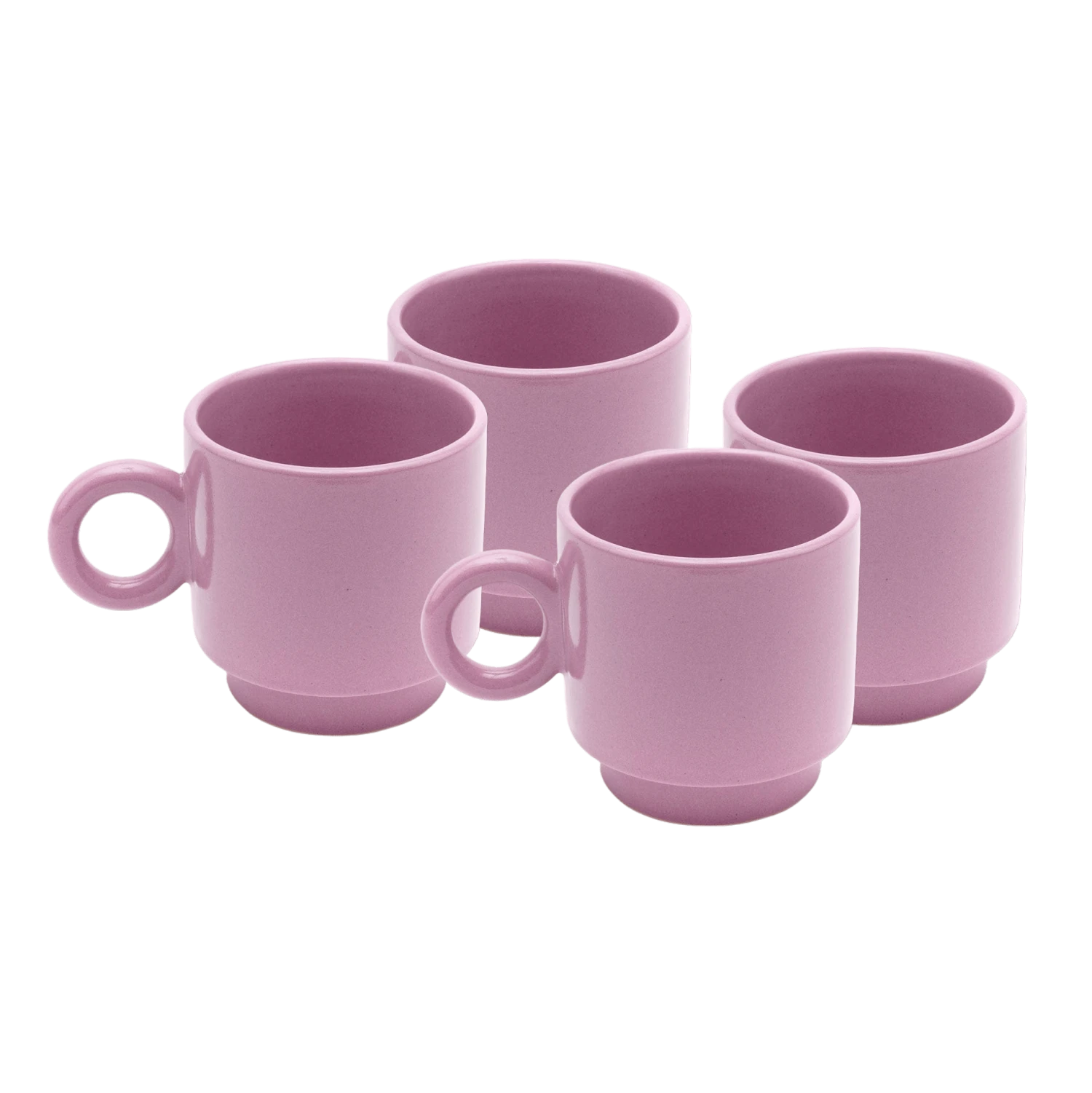 Jungalow Kaya Ceramic Mug Set, Lavender By Justina Blakeney™ 3 Jungalow Kaya Ceramic Mug Set, Lavender By Justina Blakeney™