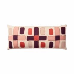 Pink Stitched Lumbar Pillow By Justina Blakeney® X Loloi