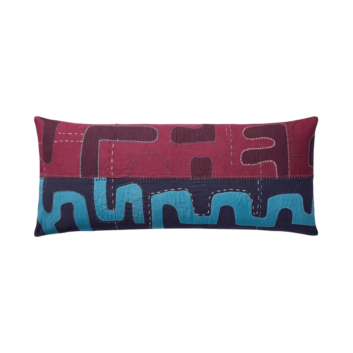 Purple Stitched Lumbar Pillow By Justina Blakeney® X Loloi 3 Purple Stitched Lumbar Pillow By Justina Blakeney® X Loloi