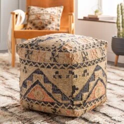 Jute Pyramid Pouf -Jungalow lupf004 styleshot 201