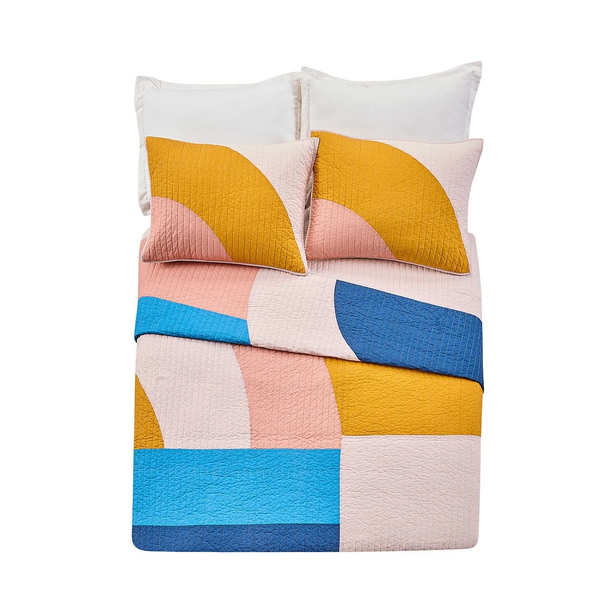 Modshapes Dark Quilt Set By Ampersand 4 Modshapes Dark Quilt Set By Ampersand - Image 2