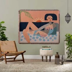 Nude Beach Throw Blanket By Jungalow® 10 Nude Beach Throw Blanket By Jungalow® -Jungalow nudebeachthrow