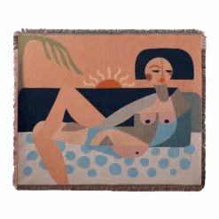 Nude Beach Throw Blanket By Jungalow®