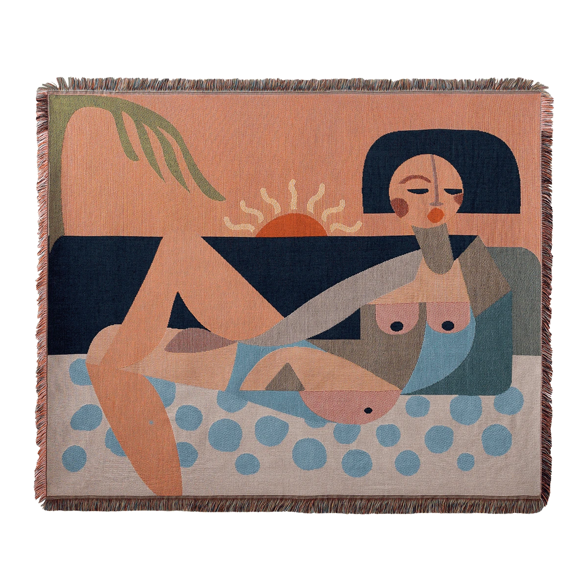Nude Beach Throw Blanket By Jungalow® 3 Nude Beach Throw Blanket By Jungalow®
