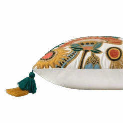 Optimism Ivory Pillow By Justina Blakeney® X Loloi -Jungalow optimism ivory side PhotoRoom