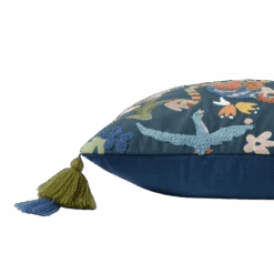 Optimism Navy Pillow By Justina Blakeney® X Loloi -Jungalow optimism navy side PhotoRoom