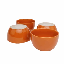 Tierra Bowl Set In Amber By Jungalow® 10 Tierra Bowl Set In Amber By Jungalow® -Jungalow orangebowl3