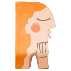 Jungalow Face Bookend Vase By Justina Blakeney™ 17 Jungalow Face Bookend Vase By Justina Blakeney™ -Jungalow orangehairvase