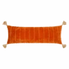 Orange Velvet Lumbar Pillow -Jungalow orangepillow