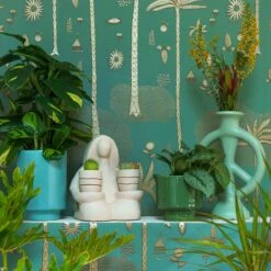 Jungalow Carribean Green Kaya Vase By Justina Blakeney™ -Jungalow planters12