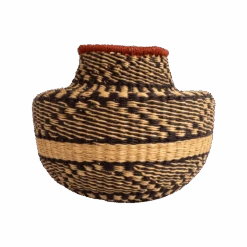 Zebra Woven Basket