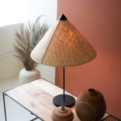 Rattan Table Lamp -Jungalow rattanlamp5