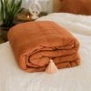 Jungalow Sol Natural Dyed Quilt In Rust By Like A Lion™ -Jungalow rust3