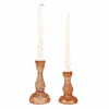Rust Glass Candlestick Holder Set -Jungalow rustcandles PhotoRoom