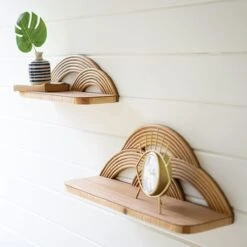 Arched Cane Shelf Set -Jungalow shelf4