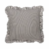Ruffle Striped Pillow