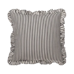 Ruffle Striped Pillow