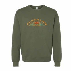 Lotus Crewneck Sweatshirt, Military Green By Jungalow®
