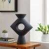 Dark Grey Putra Vase -Jungalow yag008 styleshot 201